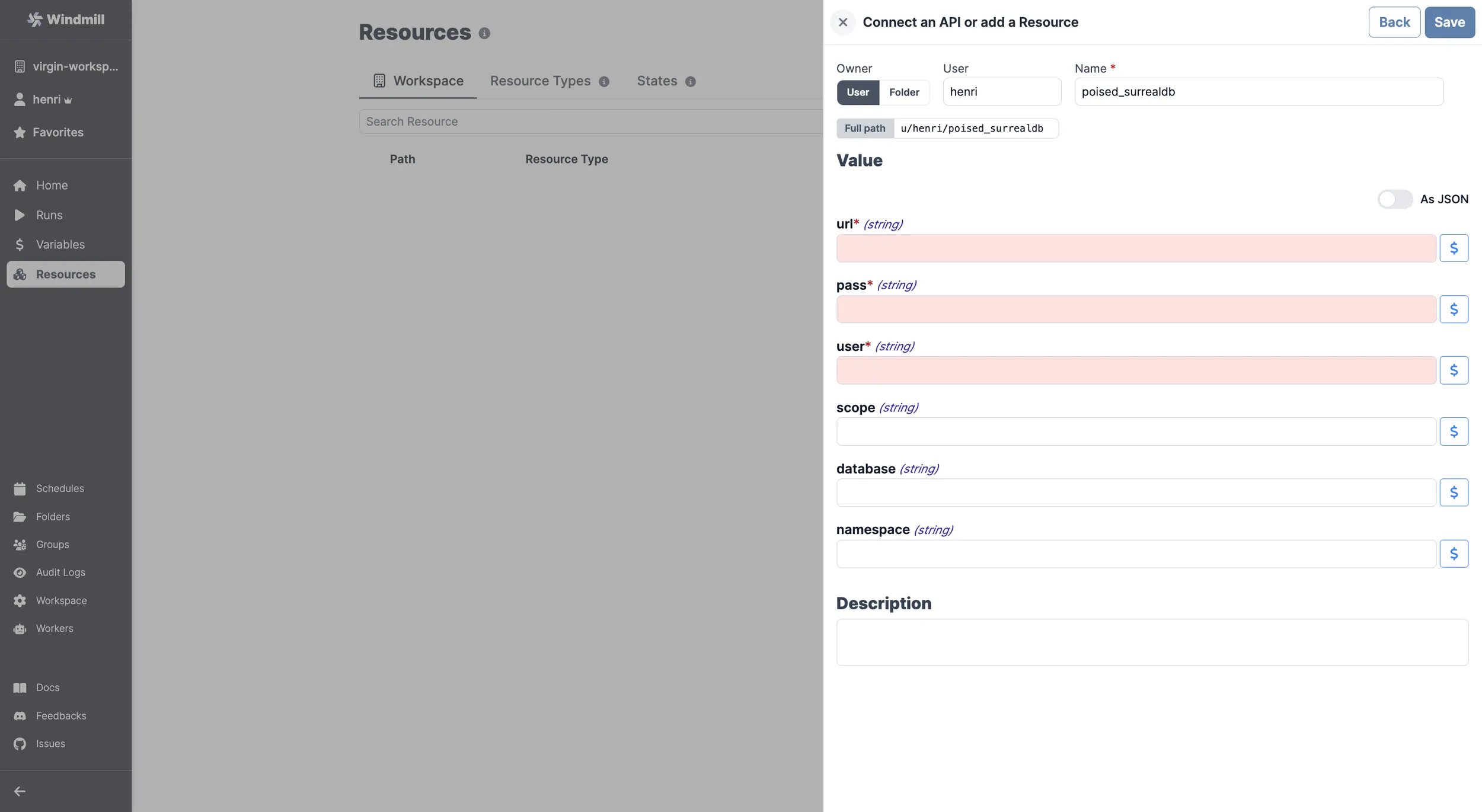 Add SurrealDB Resource