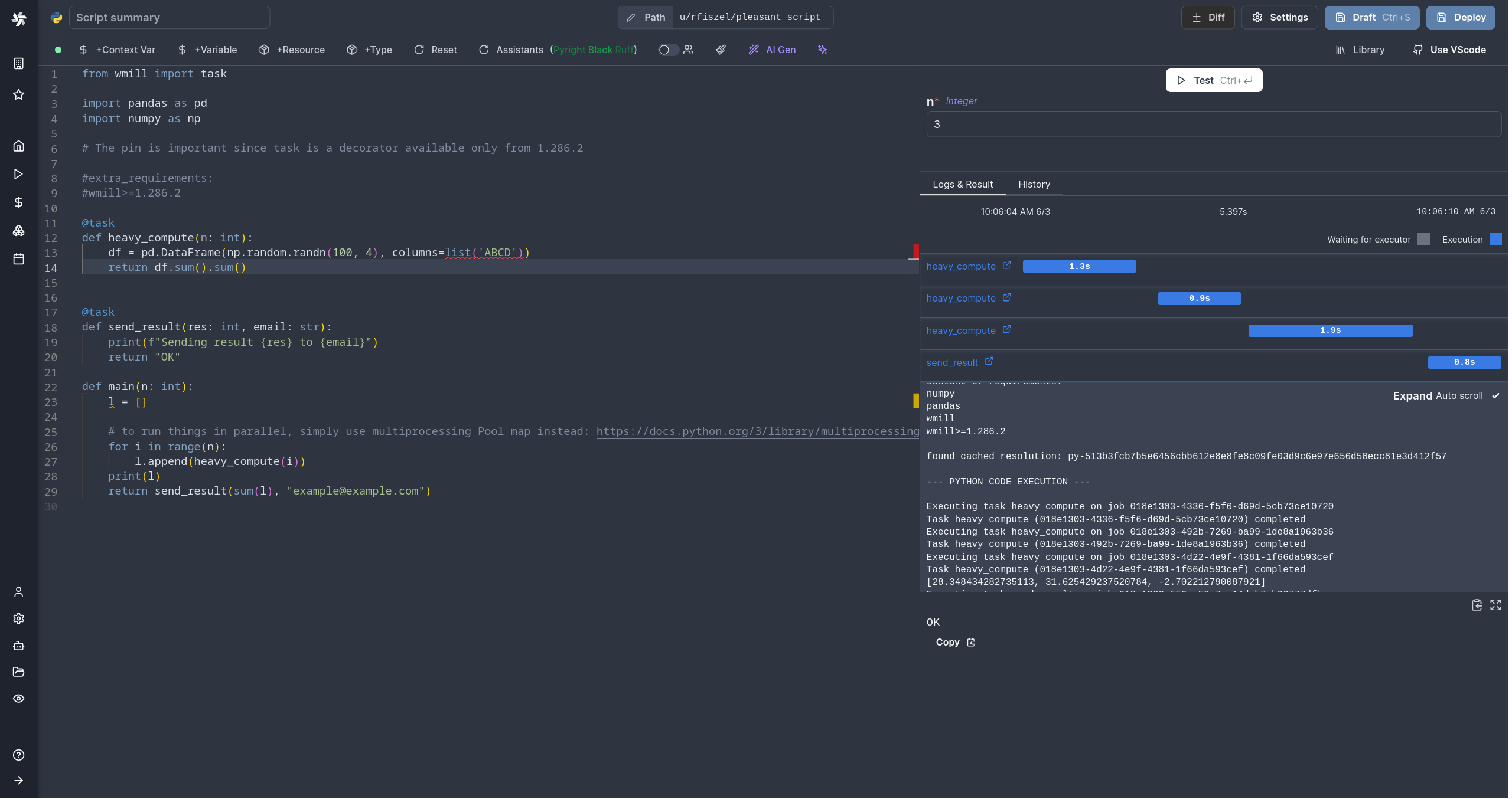 Flow as code in Python